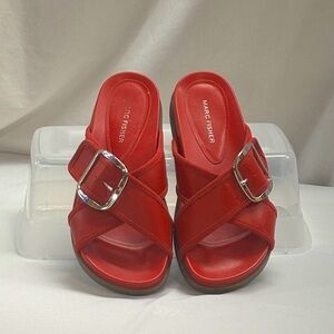 Marc Fisher Red Sandals